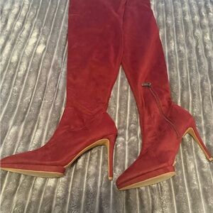 Jessica Simpson Burgundy Over-the-Knee Boots